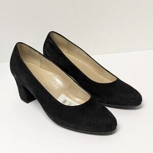 Eric Michael Abby Pumps, Black Suede, Women's 37 EU (US 6.5-7)